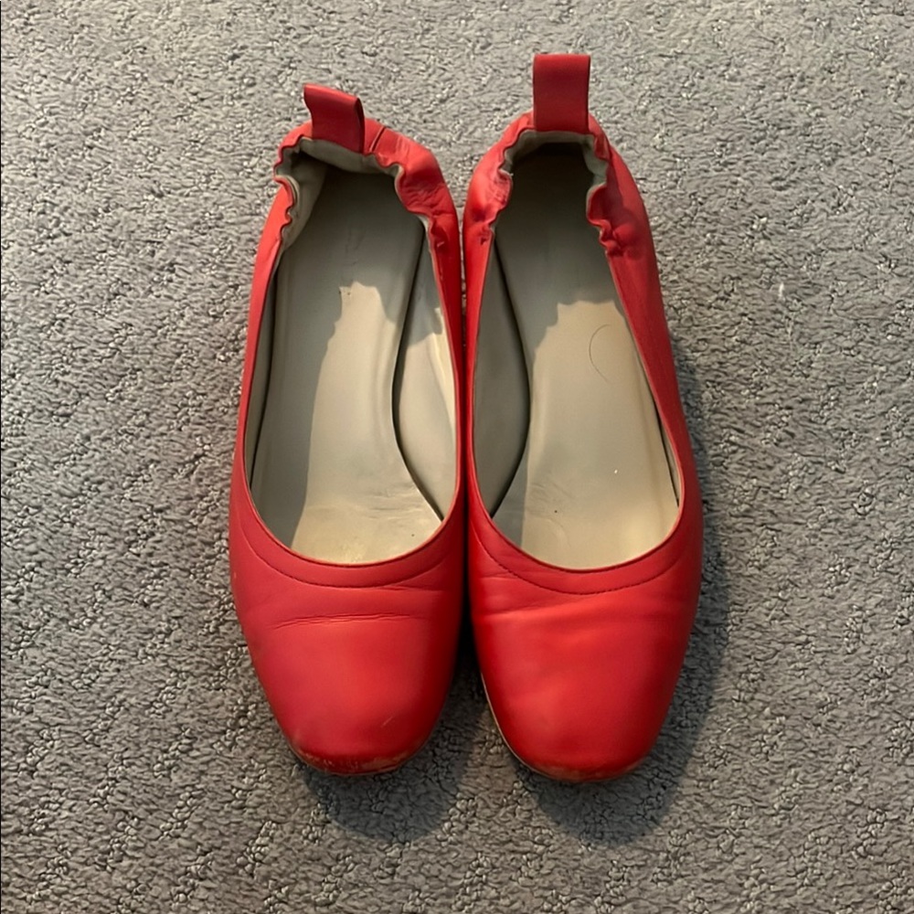 Red Everlane Women's block heel shoes